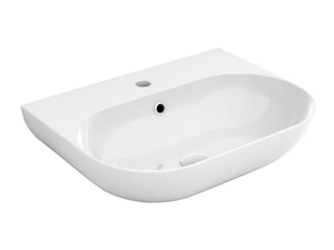 MILADY - Wall-mounted oval ceramic washbasin _ Olympia Ceramica